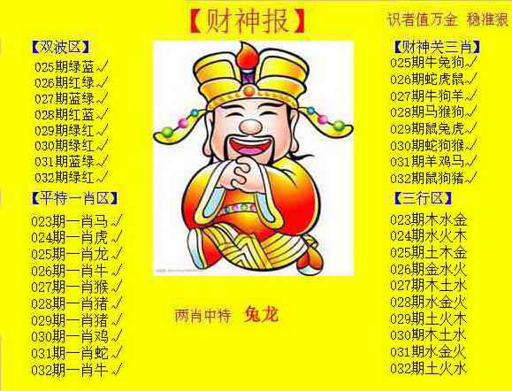 032期黄色财神报[图]